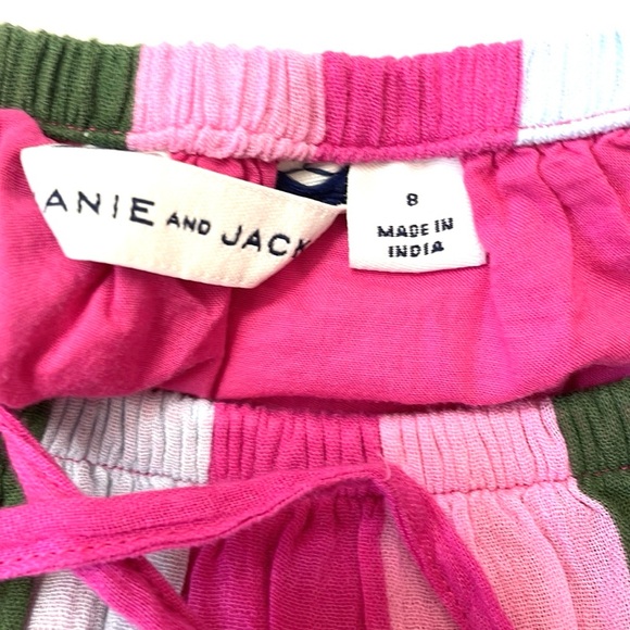 Janie and Jack Striped Gauze Romper, Size 8 - Picture 6 of 6